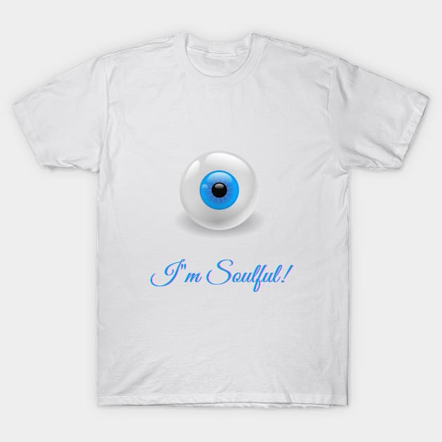 soulful blue eyes T-Shirt by Home Flashes